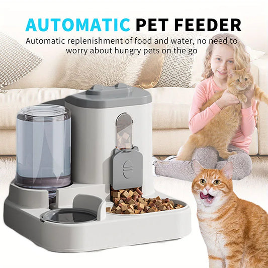 Automatic Cat & Dog Feeder with Water Fountain