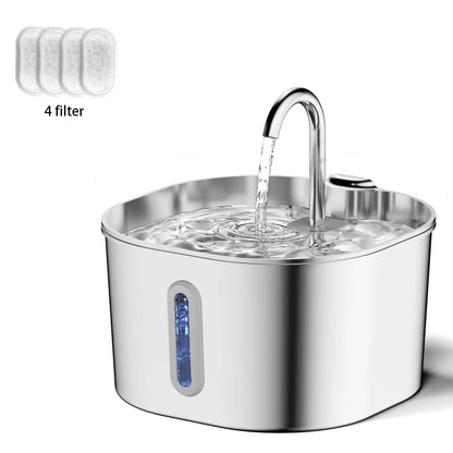 Stainless Steel Pet Water Fountain (2.2L)