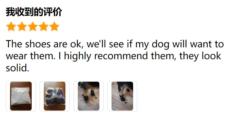 PU Rain Boots for Small Dogs & Cats (Set of 4)