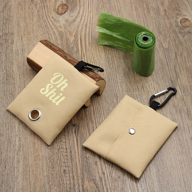 Canvas Poop Bag Dispenser Pouch