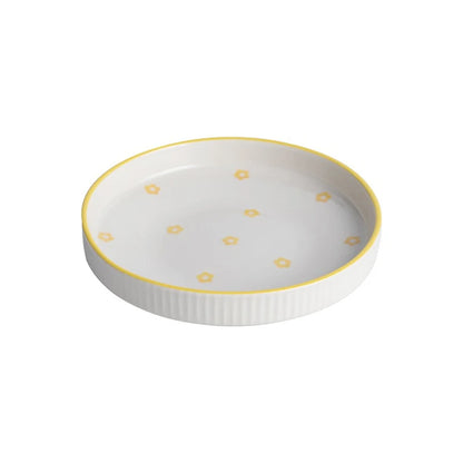 Ceramic Pet Cat Bowl Pet Drinking Water Feeding Bowl Ceramics Cat Food Dog Food Utensils Cat Dog Pet Supplies Accessories