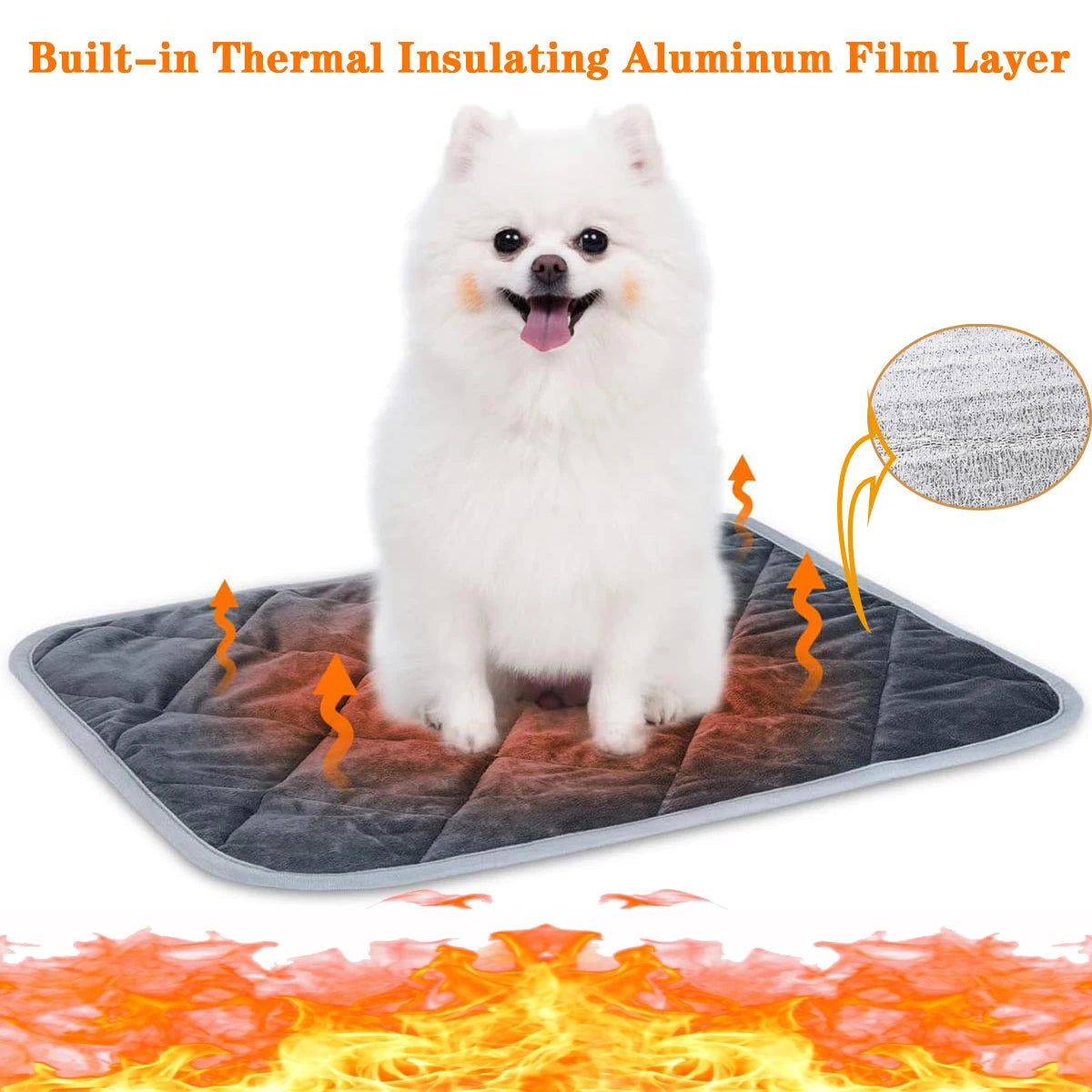 Self-Heating Thermal Pet Mat