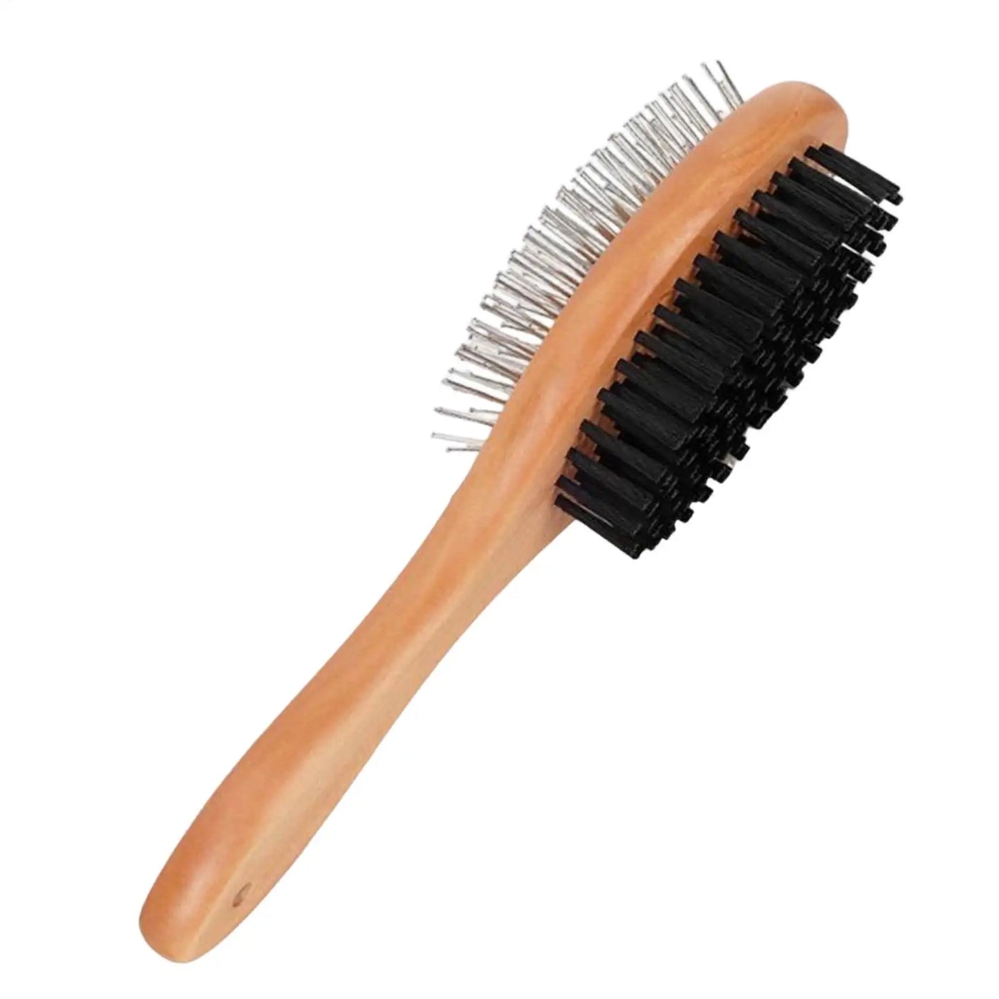 Double-Sided Wooden Grooming Brush