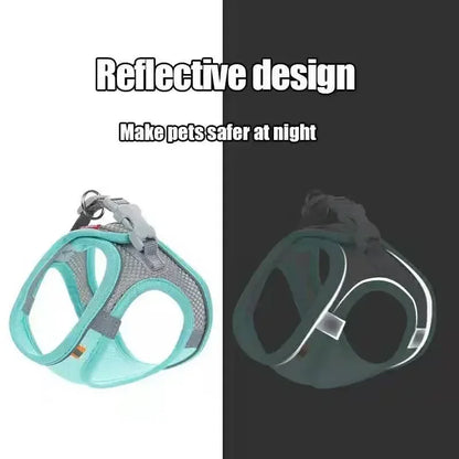Breathable Mesh Harness Vest for Small Dogs & Cats