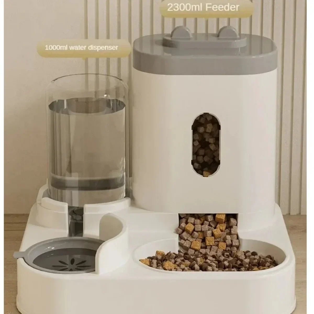 Large-Capacity Pet Feeder & Water Dispenser Set