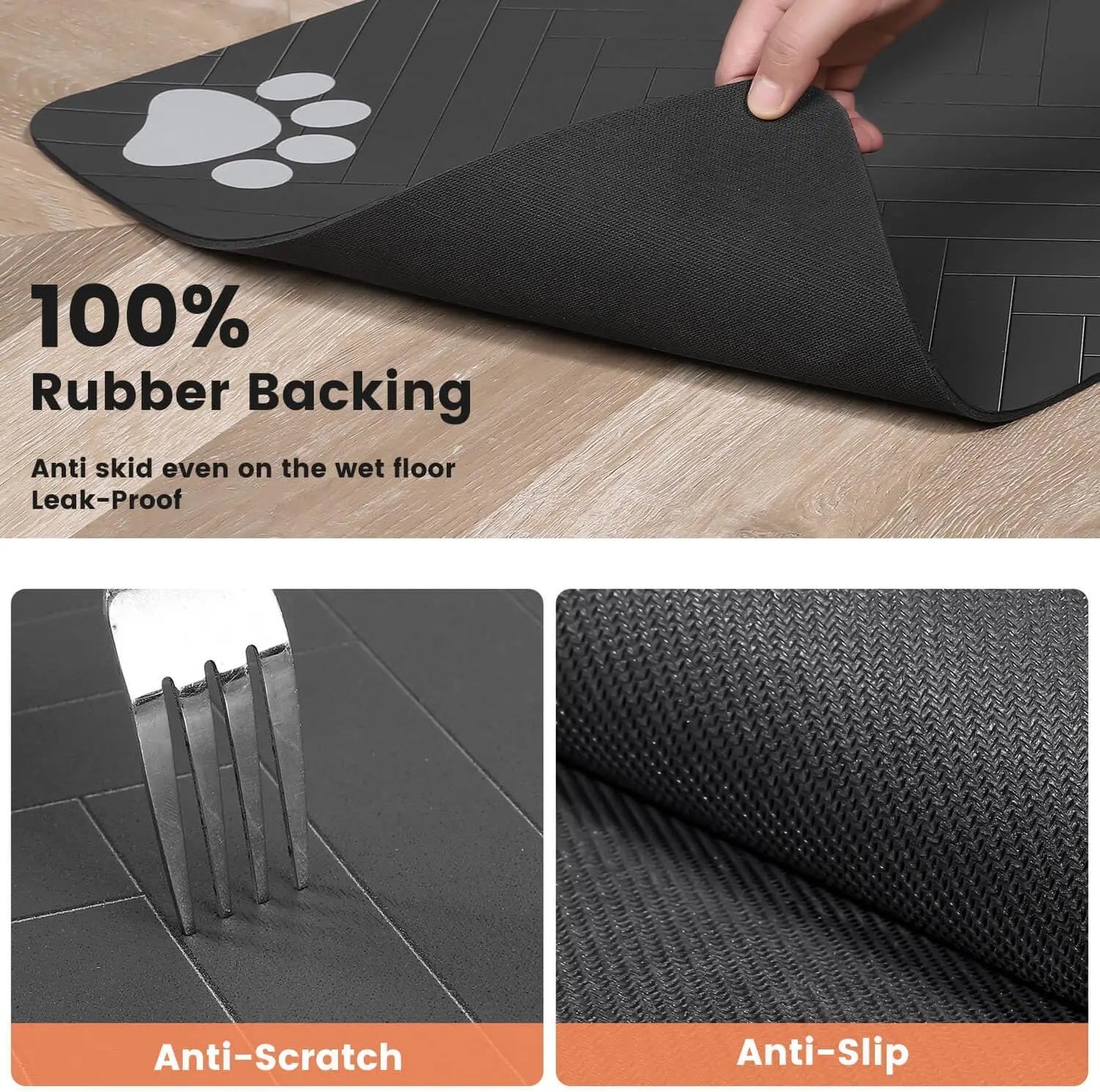 Absorbent Quick-Dry Pet Feeding Mat