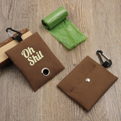 Canvas Poop Bag Dispenser Pouch
