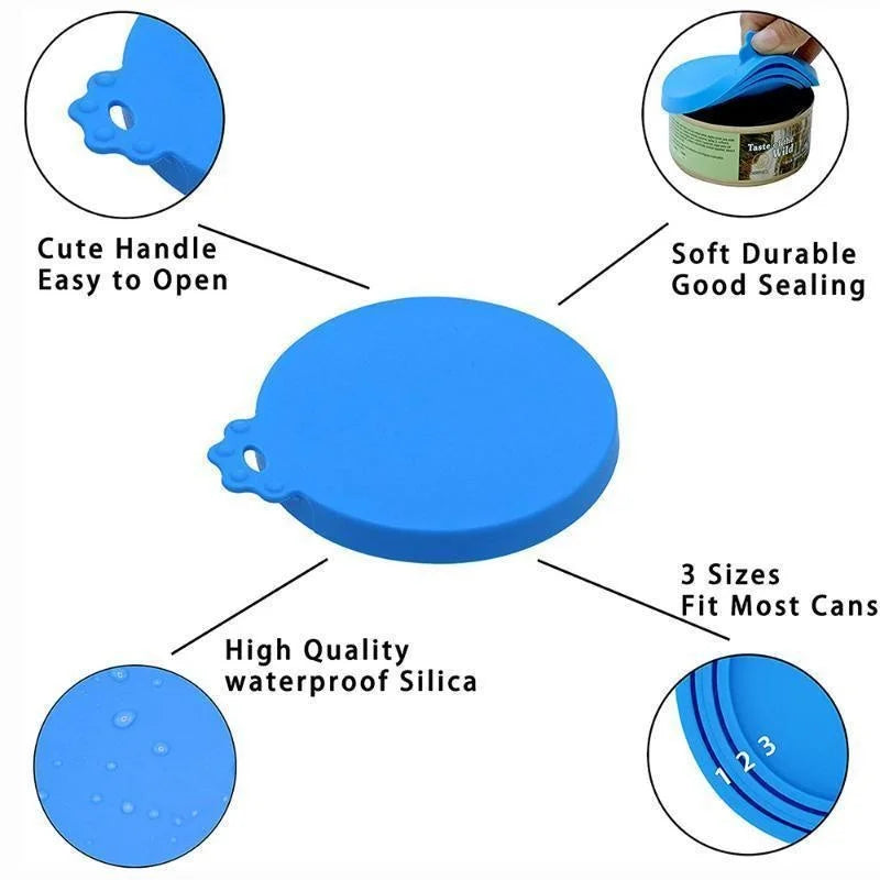 3-in-1 Silicone Pet Food Can Lid