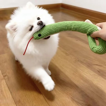 Plush Snake Kicker Toy for Cats & Dogs