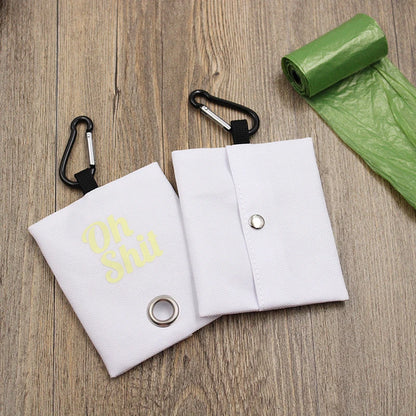Canvas Poop Bag Dispenser Pouch