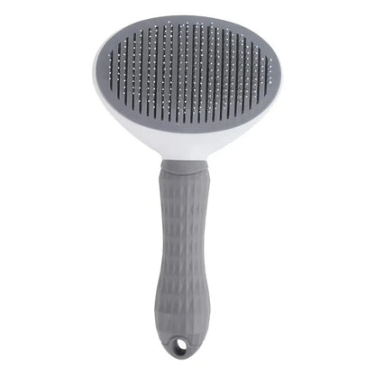 Compact Self-Cleaning Pet Brush