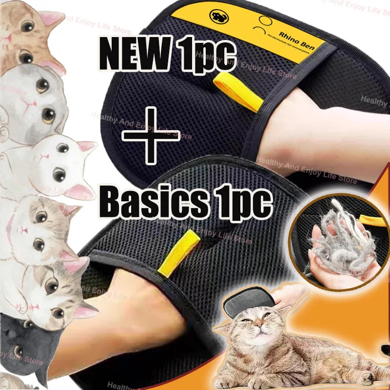 Double-Sided Pet Hair Cleaning Gloves