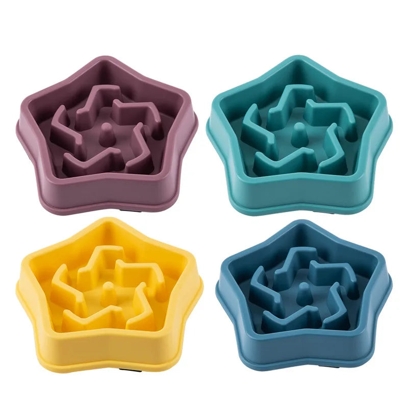 Anti-Choke Slow Feeder Bowl for Cats & Dogs