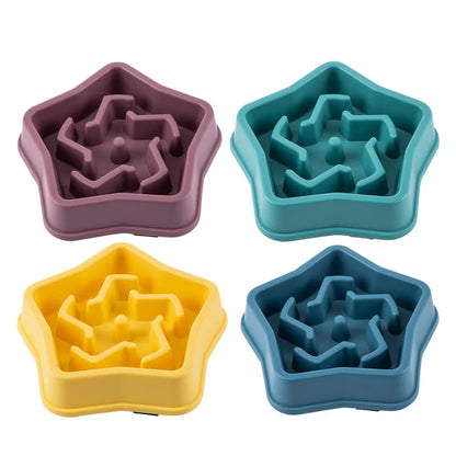 Anti-Choke Slow Feeder Bowl for Cats & Dogs