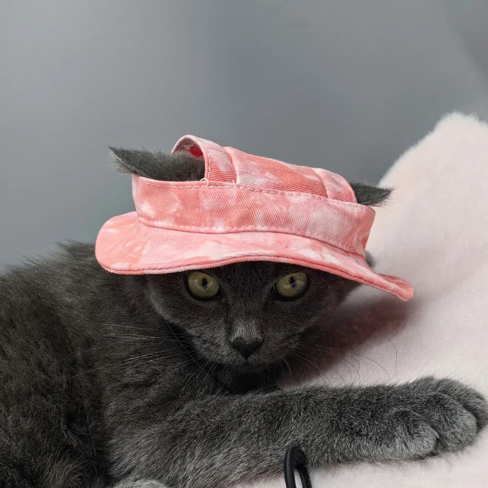 Pet Baseball Cap with Ear Holes