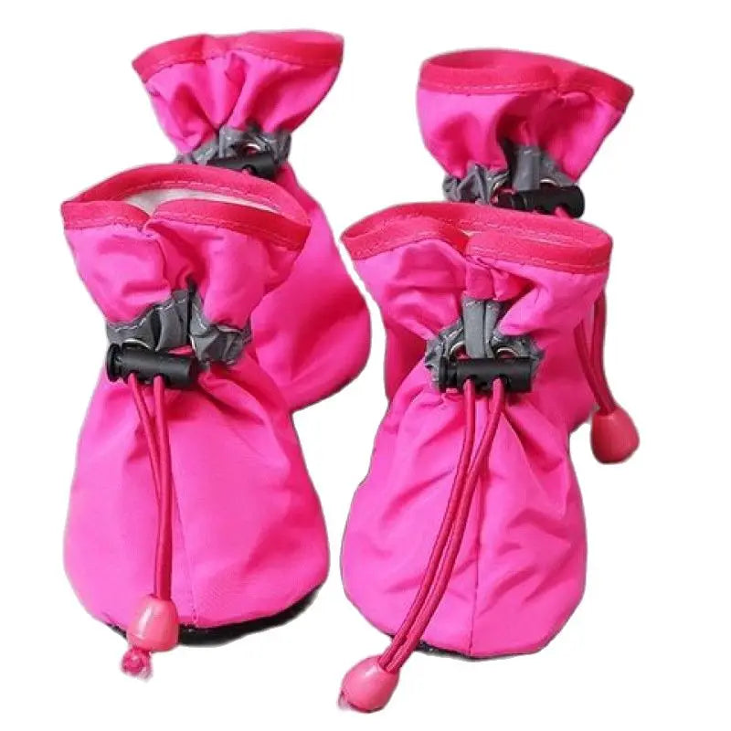 PU Rain Boots for Small Dogs & Cats (Set of 4)